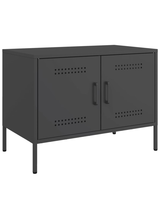 TV skříňky 2 ks černé 68 x 39 x 50,5 cm ocel
