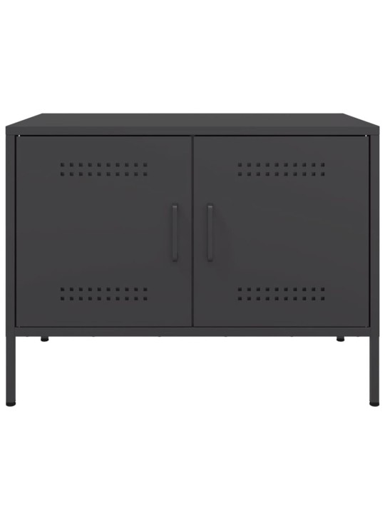TV skříňky 2 ks černé 68 x 39 x 50,5 cm ocel