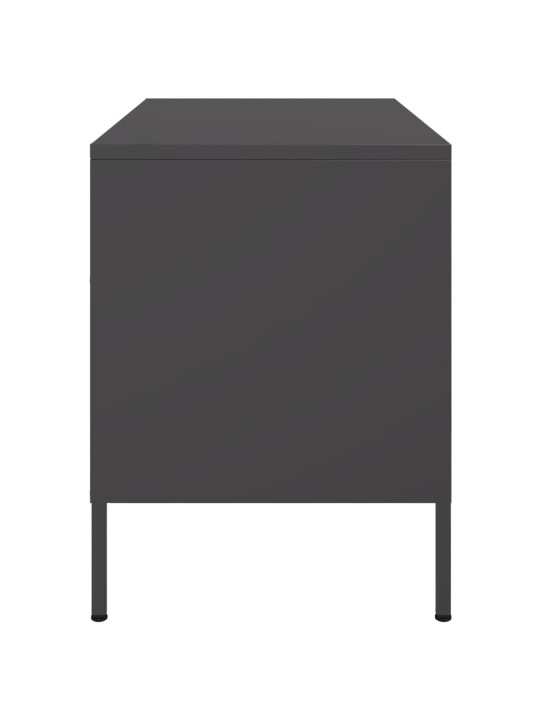 TV skříňky 2 ks černé 68 x 39 x 50,5 cm ocel
