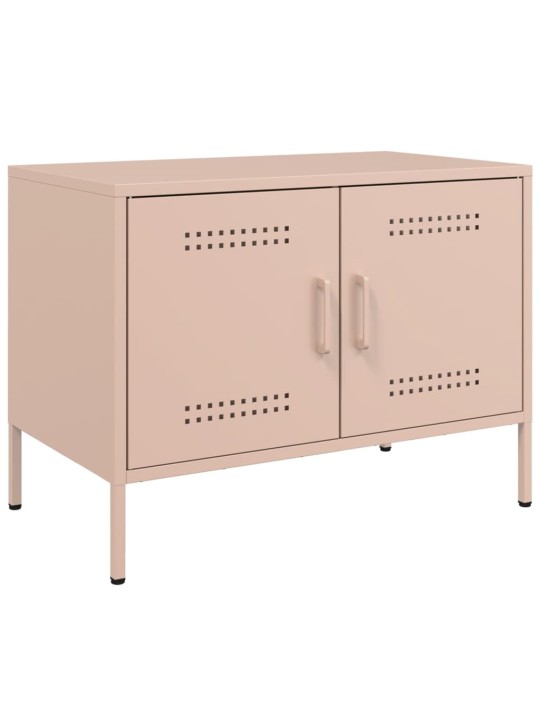 TV skříňka růžová 68 x 39 x 50,5 cm ocel