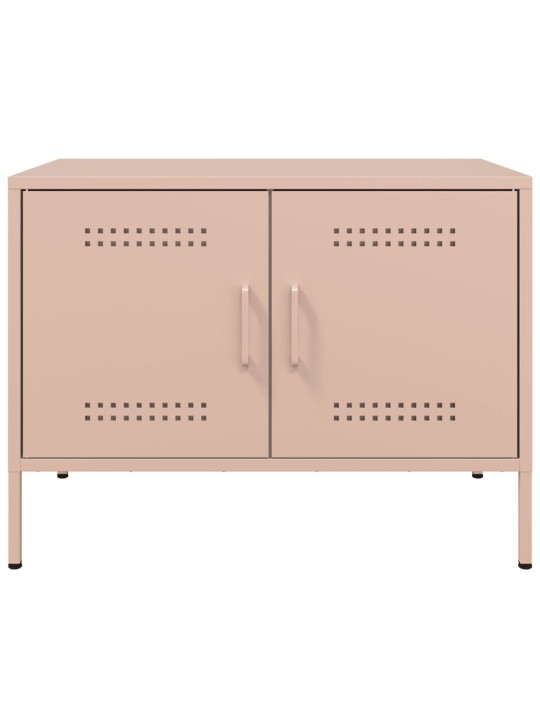 TV skříňka růžová 68 x 39 x 50,5 cm ocel