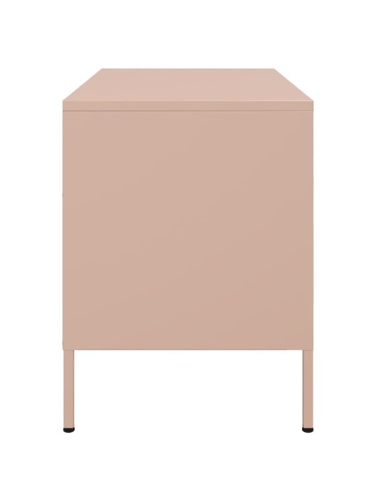 TV skříňka růžová 68 x 39 x 50,5 cm ocel