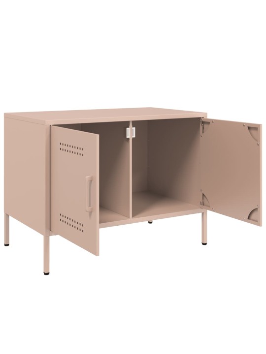 TV skříňka růžová 68 x 39 x 50,5 cm ocel