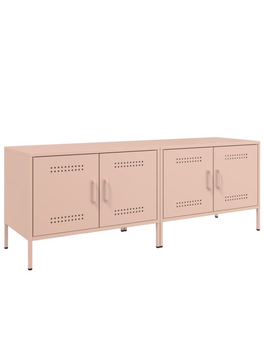 TV skříňky 2 ks růžové 68 x 39 x 50,5 cm ocel