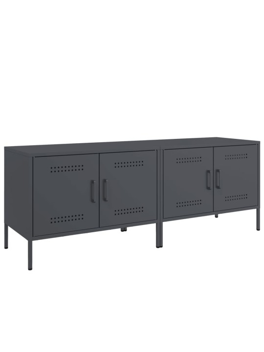 TV skříňky 2 ks antracitové 68 x 39 x 50,5 cm ocel