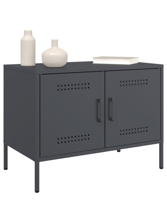 TV skříňky 2 ks antracitové 68 x 39 x 50,5 cm ocel