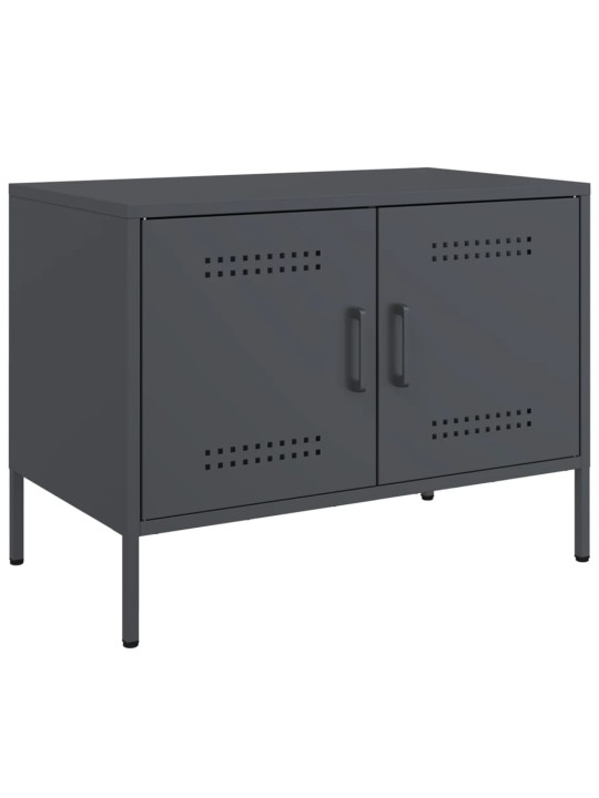 TV skříňky 2 ks antracitové 68 x 39 x 50,5 cm ocel