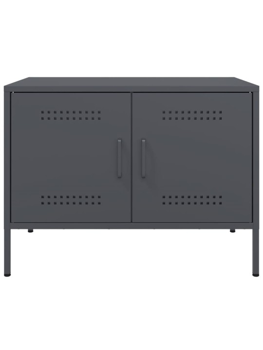 TV skříňky 2 ks antracitové 68 x 39 x 50,5 cm ocel