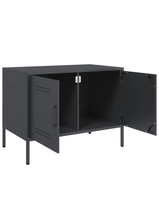 TV skříňky 2 ks antracitové 68 x 39 x 50,5 cm ocel