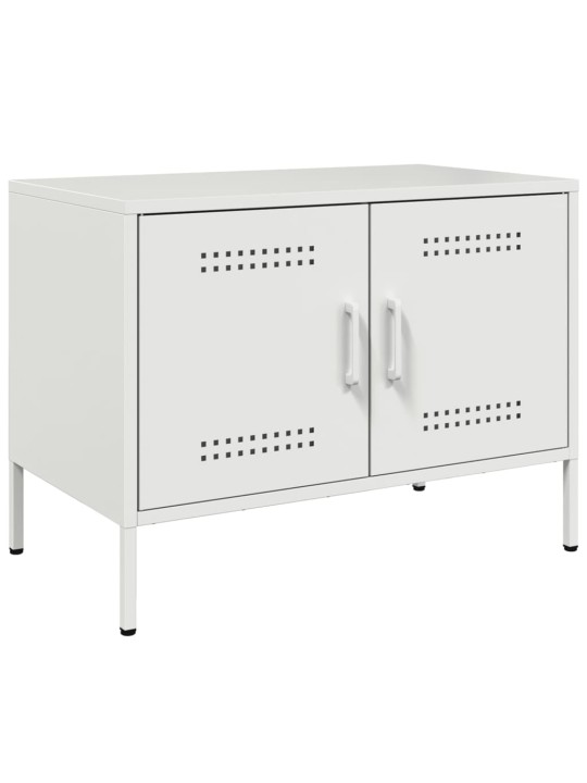 TV skříňka bílá 68 x 39 x 50,5 cm ocel