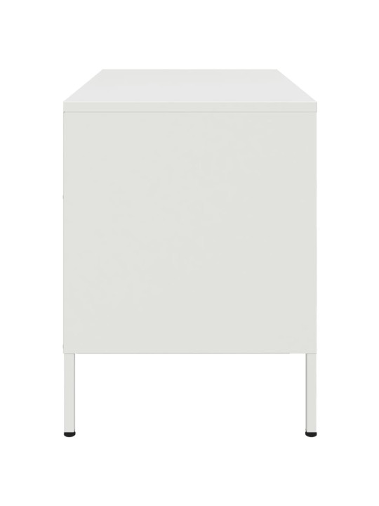TV skříňka bílá 68 x 39 x 50,5 cm ocel