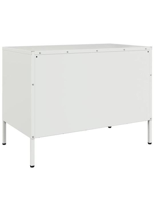 TV skříňka bílá 68 x 39 x 50,5 cm ocel