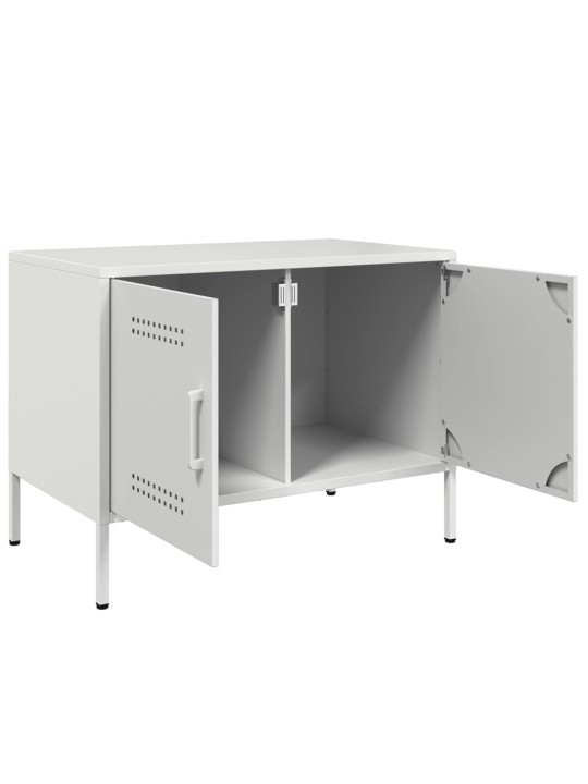 TV skříňka bílá 68 x 39 x 50,5 cm ocel