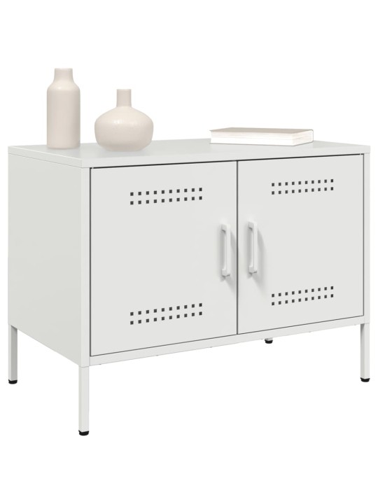 TV skříňky 2 ks bílé 68 x 39 x 50,5 cm ocel