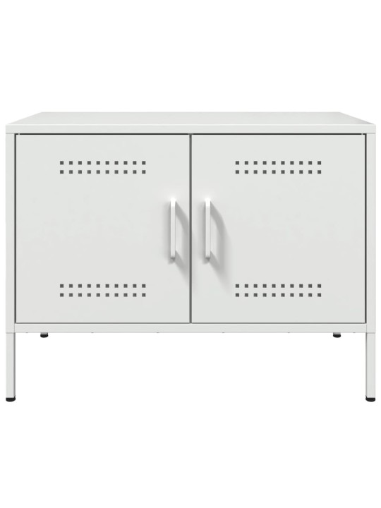 TV skříňky 2 ks bílé 68 x 39 x 50,5 cm ocel