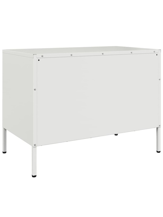 TV skříňky 2 ks bílé 68 x 39 x 50,5 cm ocel