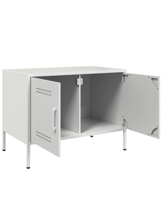 TV skříňky 2 ks bílé 68 x 39 x 50,5 cm ocel