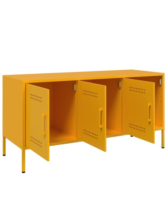 TV skříňka hořčicově žlutá 100,5 x 39 x 50,5 cm ocel