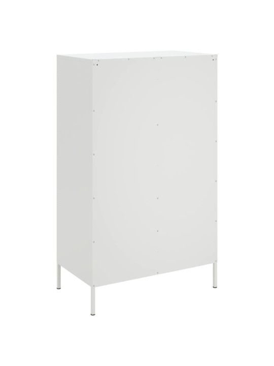 Skříň highboard bílá 68 x 39 x 113 cm ocel