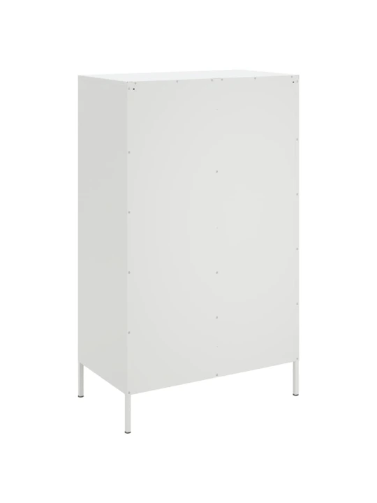 Skříň highboard bílá 68 x 39 x 113 cm ocel