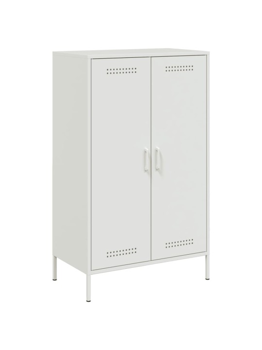 Skříň highboard bílá 68 x 39 x 113 cm ocel
