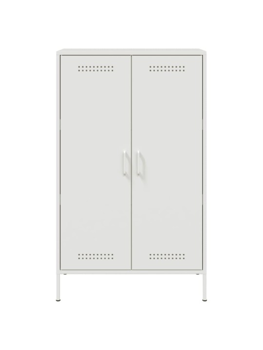 Skříň highboard bílá 68 x 39 x 113 cm ocel