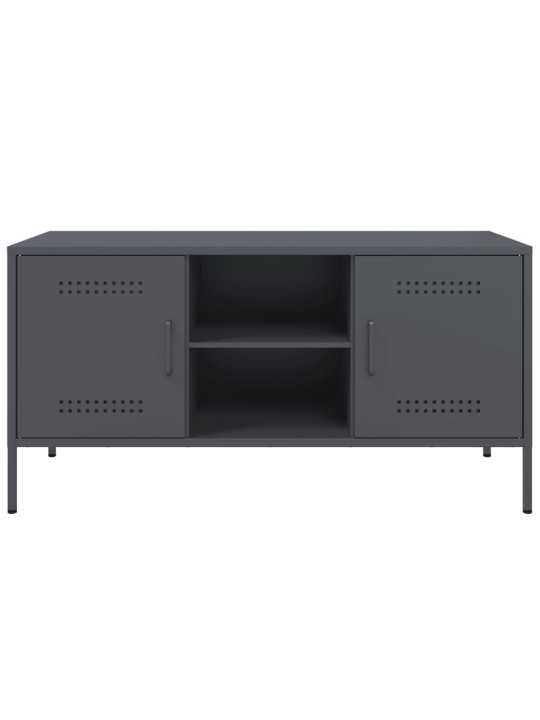 TV skříňka antracitová 100,5 x 39 x 50,5 cm ocel