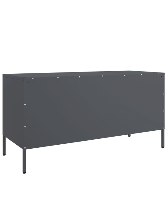 TV skříňka antracitová 100,5 x 39 x 50,5 cm ocel