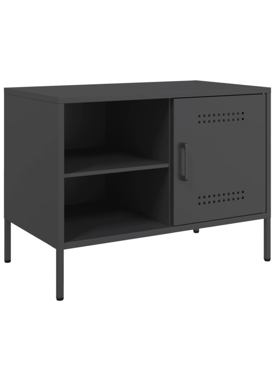 TV skříňka černá 68 x 39 x 50,5 cm ocel