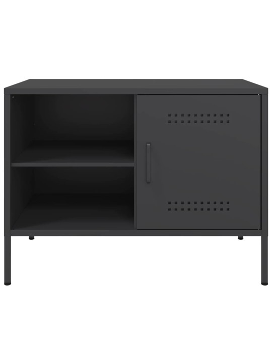 TV skříňka černá 68 x 39 x 50,5 cm ocel