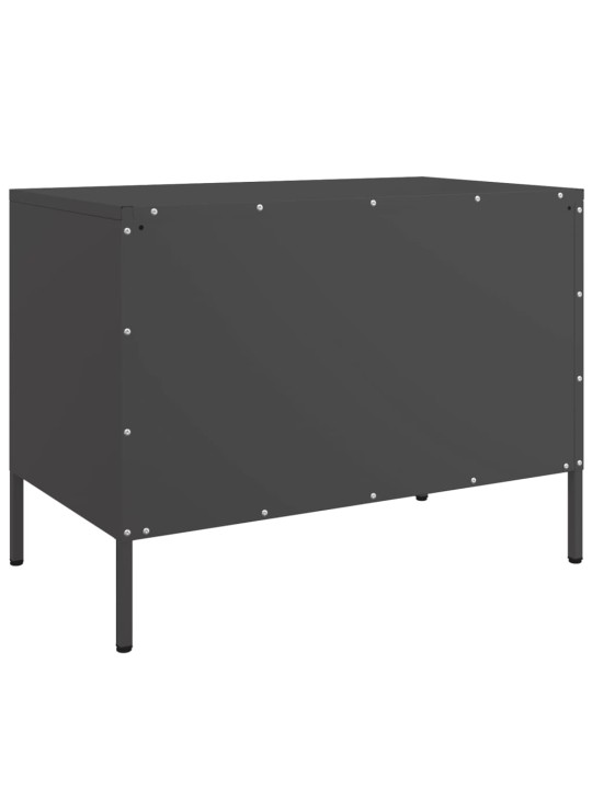 TV skříňka černá 68 x 39 x 50,5 cm ocel