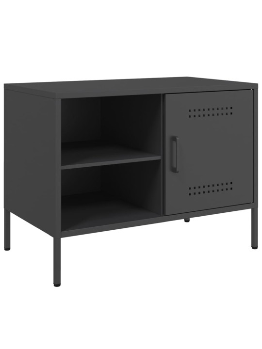 TV skříňky 2 ks černé 68 x 39 x 50,5 cm ocel