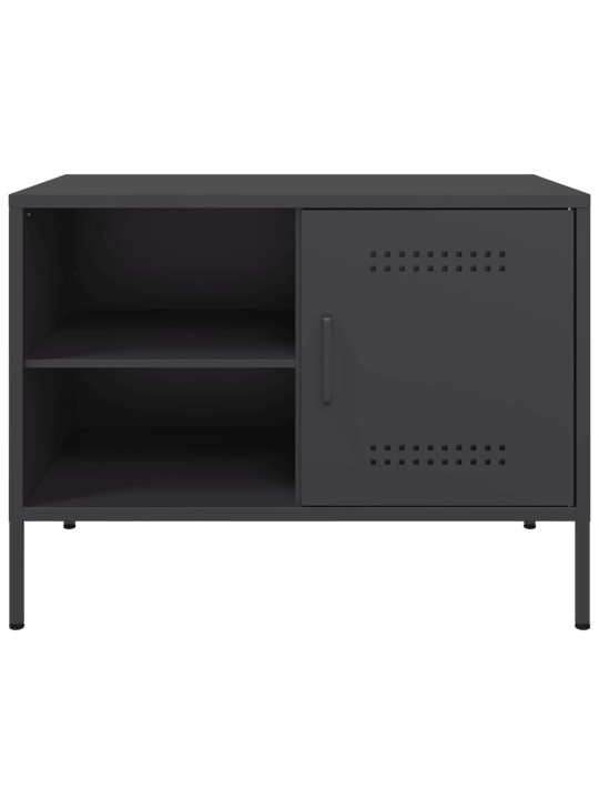 TV skříňky 2 ks černé 68 x 39 x 50,5 cm ocel