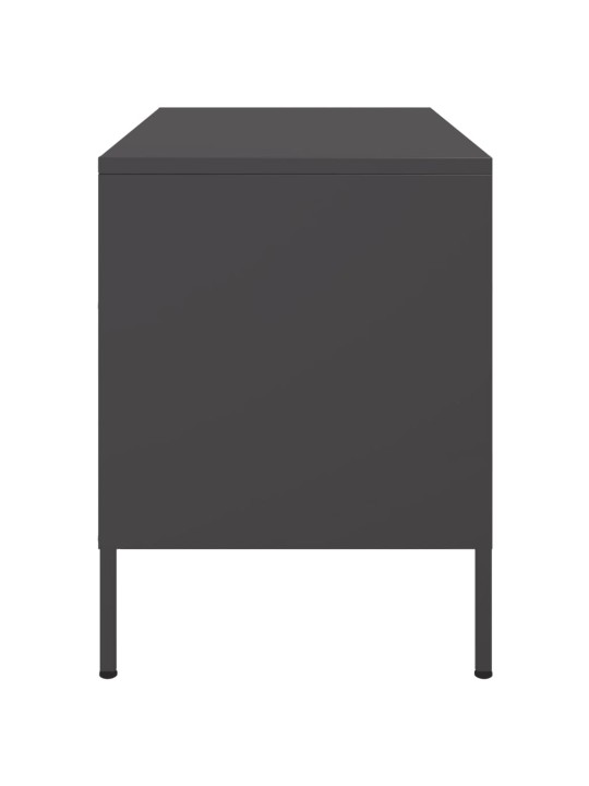 TV skříňky 2 ks černé 68 x 39 x 50,5 cm ocel
