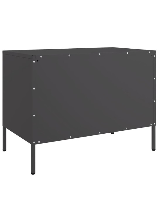 TV skříňky 2 ks černé 68 x 39 x 50,5 cm ocel