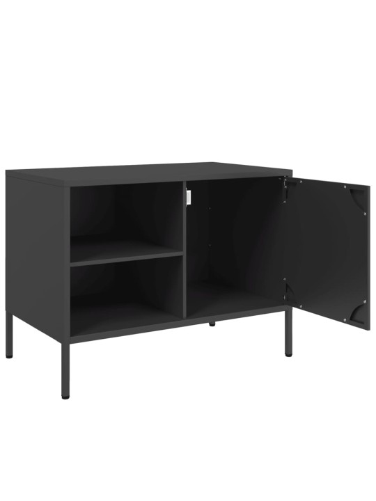 TV skříňky 2 ks černé 68 x 39 x 50,5 cm ocel