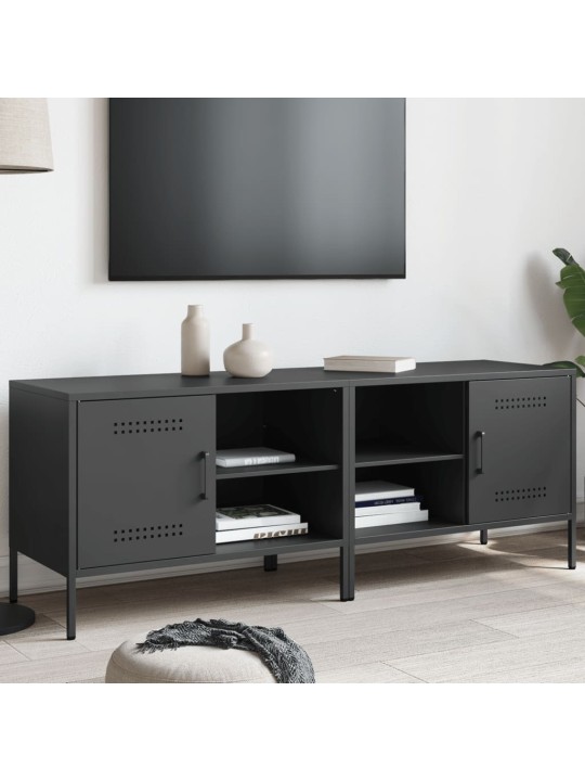 TV skříňky 2 ks černé 68 x 39 x 50,5 cm ocel