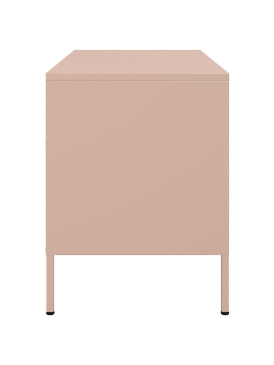 TV skříňka růžová 68 x 39 x 50,5 cm ocel