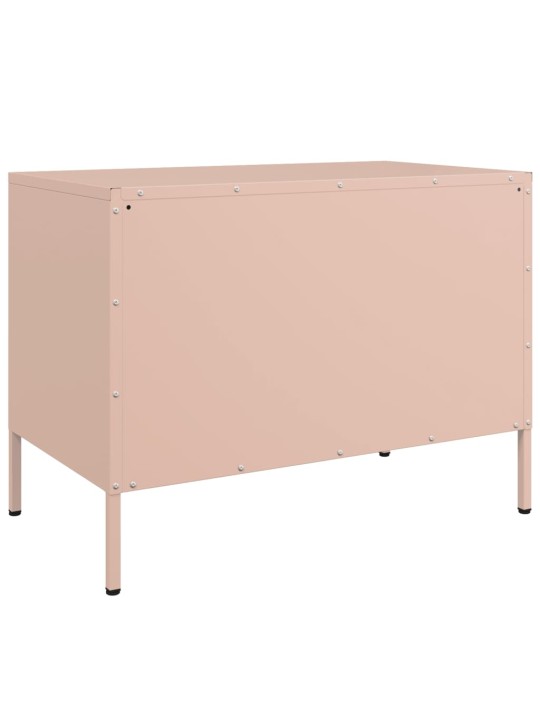 TV skříňka růžová 68 x 39 x 50,5 cm ocel