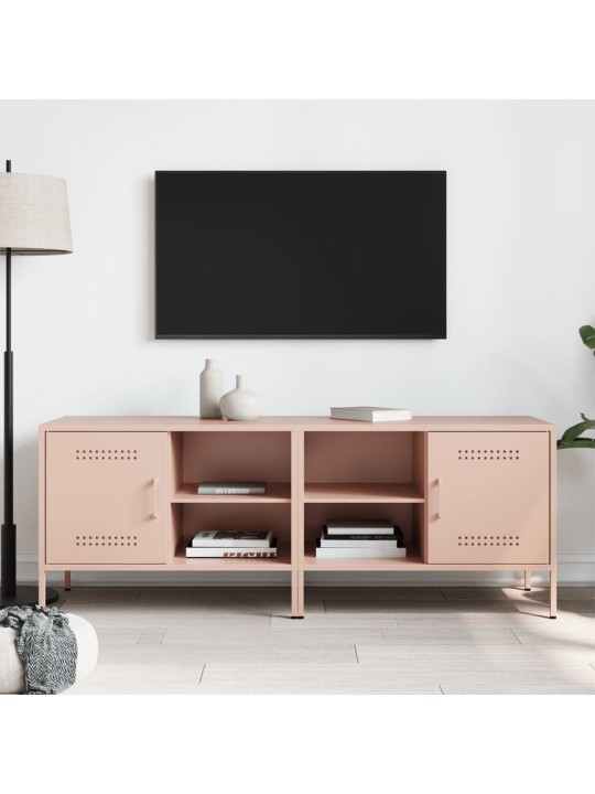TV skříňky 2 ks růžové 68 x 39 x 50,5 cm ocel