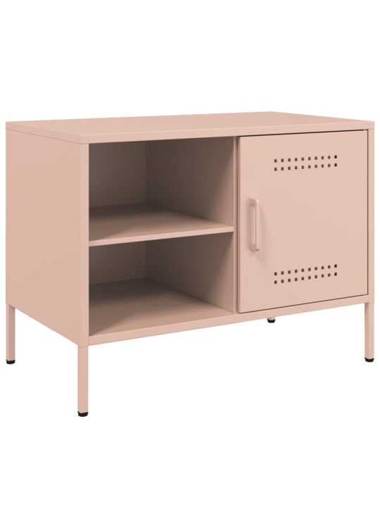 TV skříňky 2 ks růžové 68 x 39 x 50,5 cm ocel