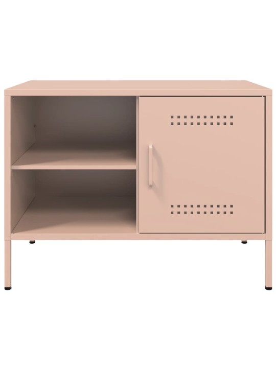 TV skříňky 2 ks růžové 68 x 39 x 50,5 cm ocel