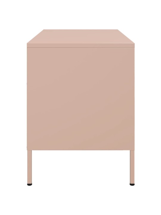 TV skříňky 2 ks růžové 68 x 39 x 50,5 cm ocel