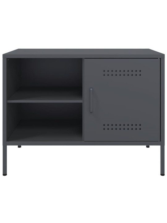 TV skříňka antracitová 68 x 39 x 50,5 cm ocel