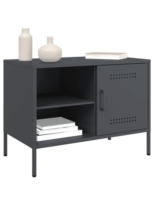 TV skříňky 2 ks antracitové 68 x 39 x 50,5 cm ocel