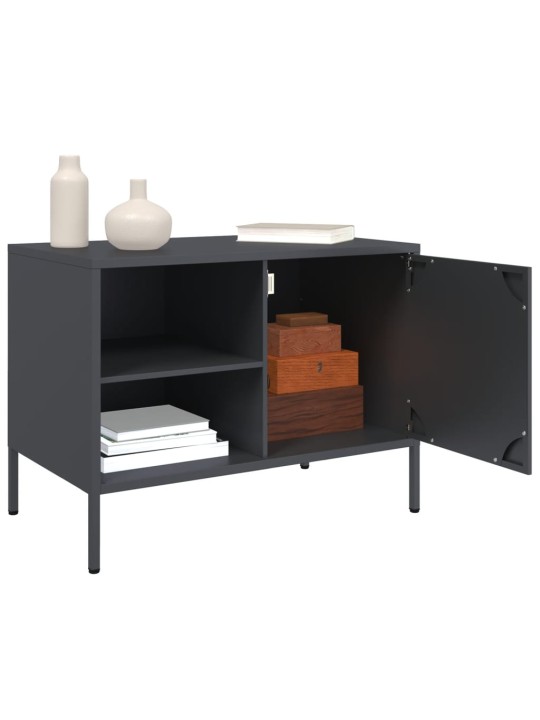TV skříňky 2 ks antracitové 68 x 39 x 50,5 cm ocel