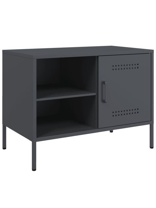 TV skříňky 2 ks antracitové 68 x 39 x 50,5 cm ocel