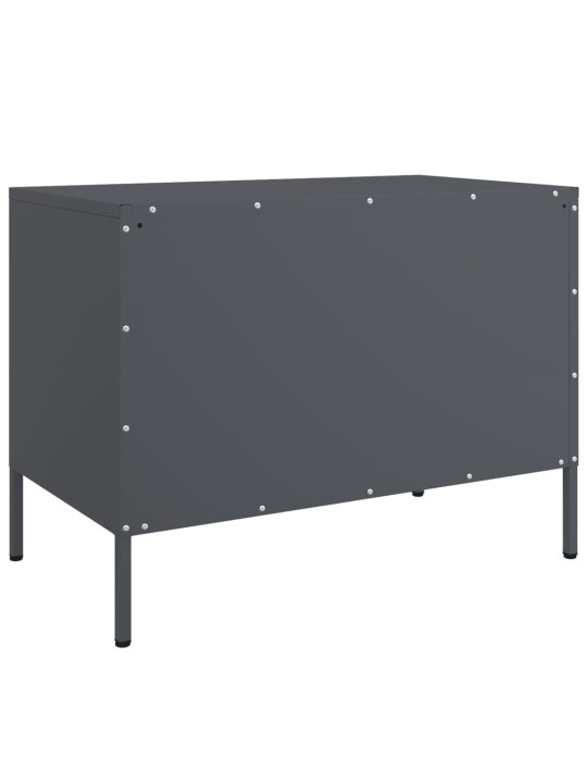 TV skříňky 2 ks antracitové 68 x 39 x 50,5 cm ocel
