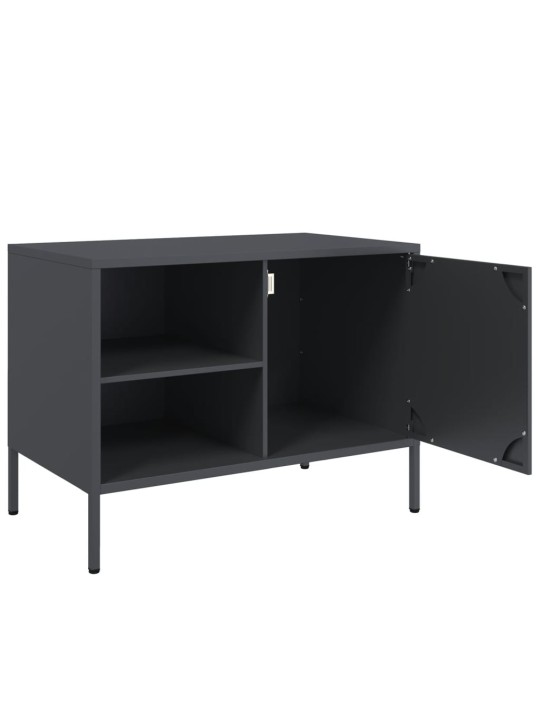 TV skříňky 2 ks antracitové 68 x 39 x 50,5 cm ocel
