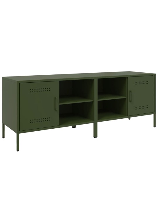 TV skříňky 2 ks olivově zelené 68 x 39 x 50,5 cm ocel